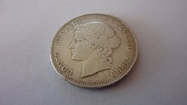Uralter Fünfliber 1889 , sehr schön+