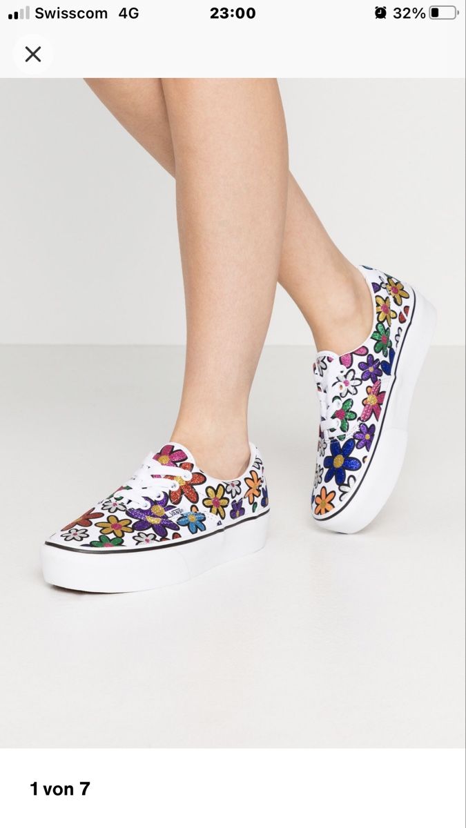 Vans Damenschuhe: Vans Plateau Sneaker, Blumenmuster, Gr. 41, Neu! – Neu (gemäss Beschreibung) aus Bassersdorf von BarbarasBoutique 3