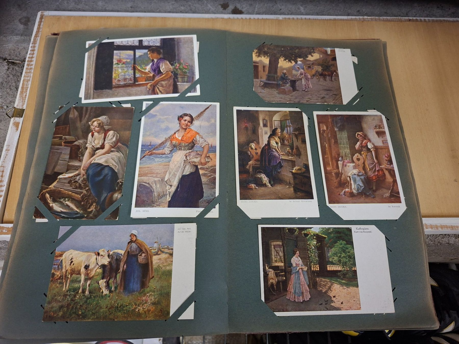 Cartoline postali: Antike Ansichtskarten Künstler Postkarten – Usato da Schaffhausen venduto da meteor7 2