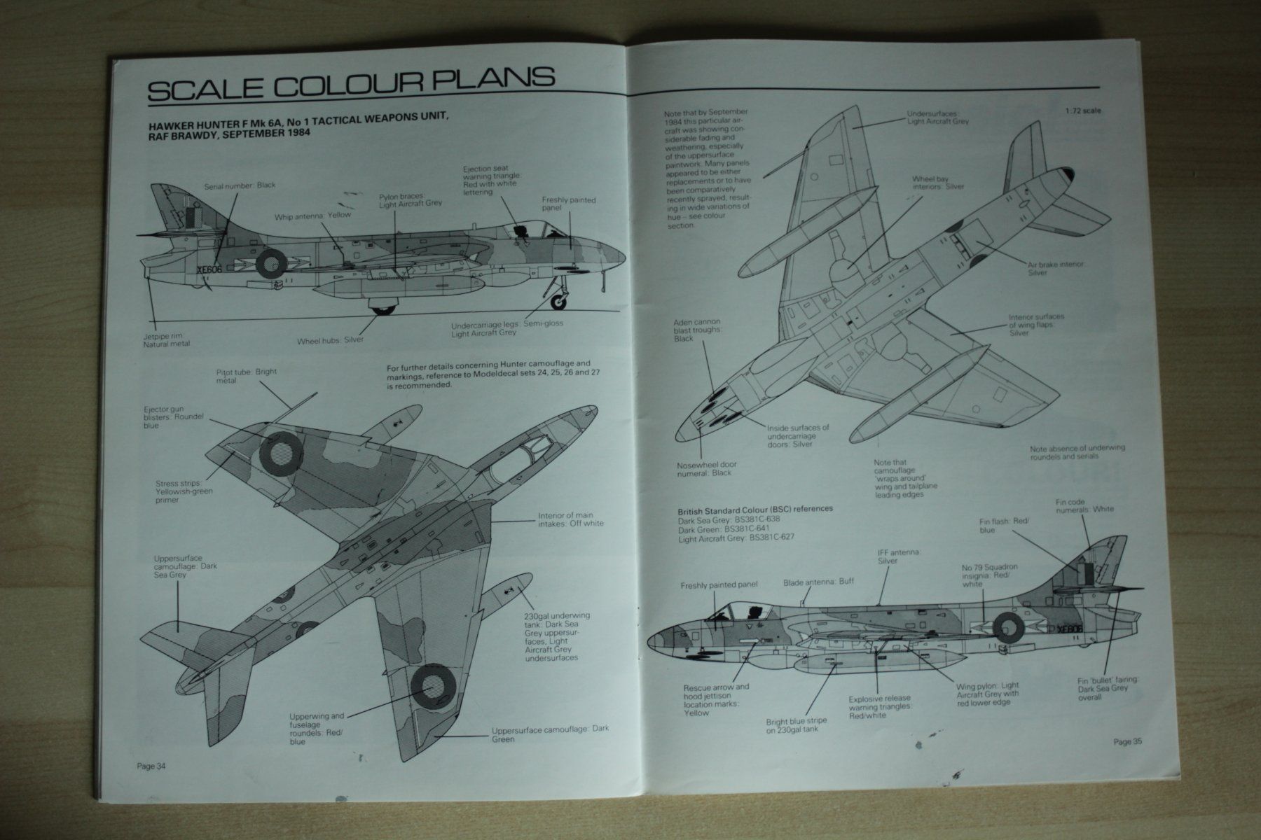 Modellbausätze & Standmodelle: Modellbau Doku - Aeroguide #9 Hunter – Gebraucht aus Koppigen von F4Fan 2