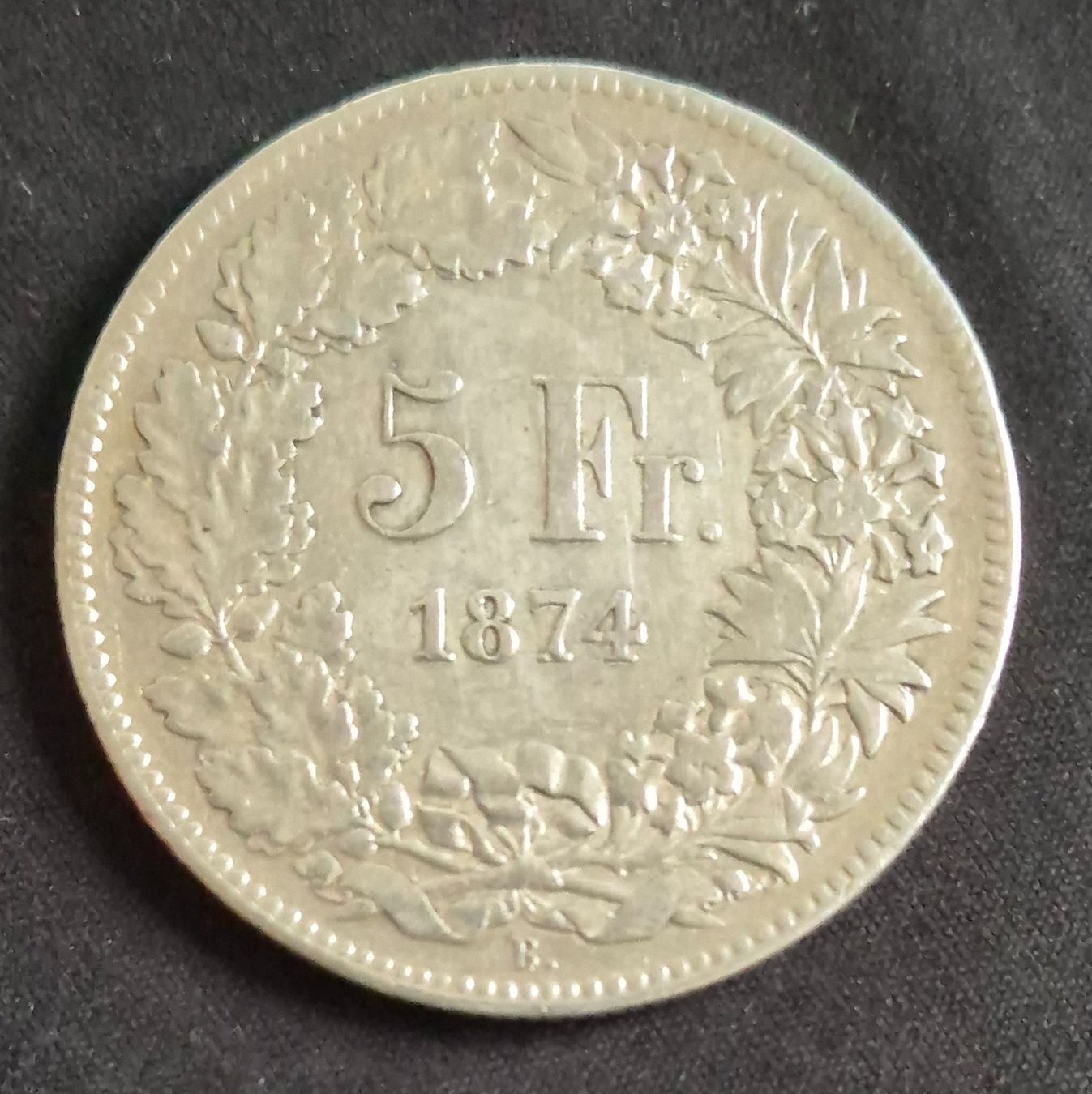 Tutti le monete: 5 Franken 1874 – Usato da Kaiseraugst venduto da Collect-A-Con