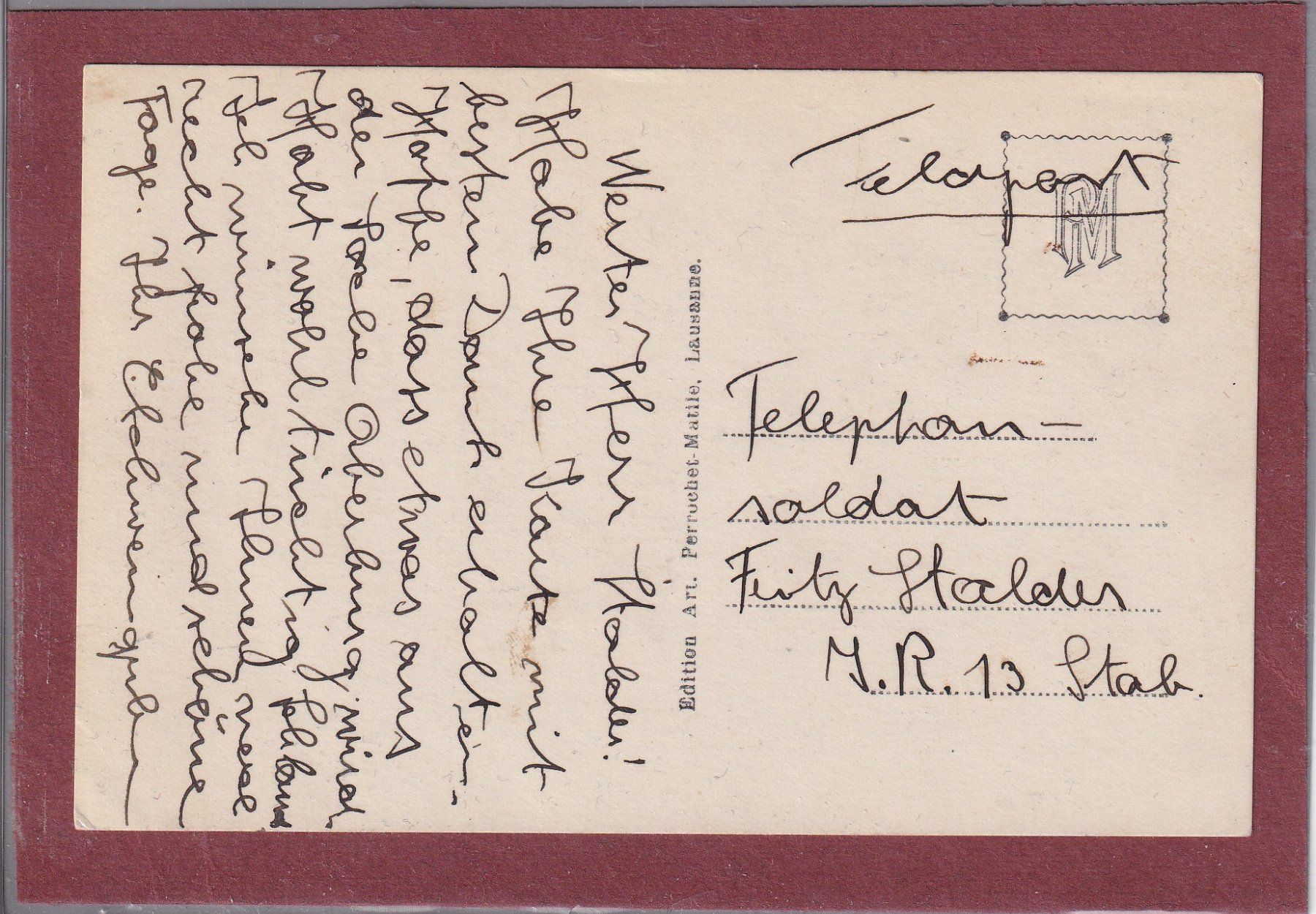 Cartoline postali: Grenchen - Neue Schulhaus - 1938 – Usato da Orvin venduto da Pyaeschli 1