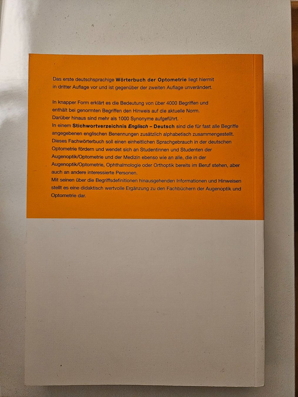 Bücher: Wörterbuch der Optometrie- Helmut Goersch – Gebraucht aus Schaffhausen von sabrina915 4