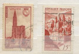 France Cathédrale Strasbourg  1939 Conques 1947