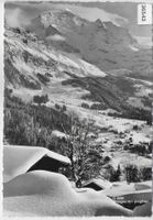 Wengen mit Jungfrau im Winter