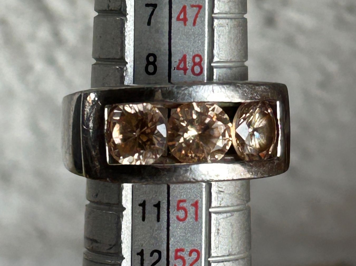 Anelli: Silber Ring Champagnerfarbe (49) – Usato da Dittingen venduto da Bijoubelle 8