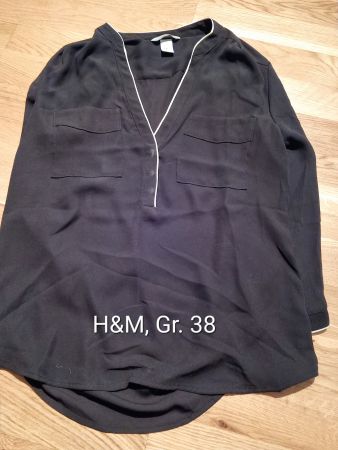 Bluse von H&M, schwarz, Gr. 38