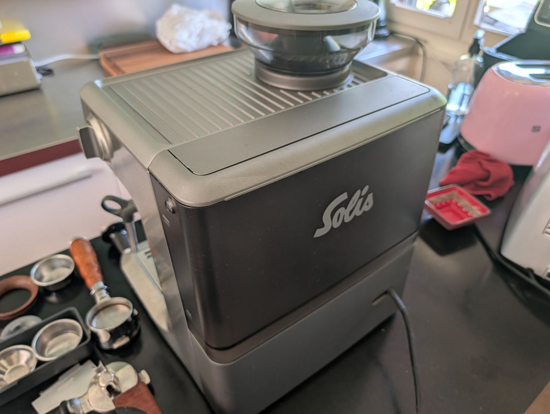 Solis Macchine per caffè & Macchine per espresso: Solis Grind & Infuse Pro Espresso Machine + accessoires – Usato da Paudex venduto da funkypitt 1