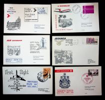 SUISSE POSTE AÉRIENNE 6 VOLS RETOUR 1971-1972 /U324
