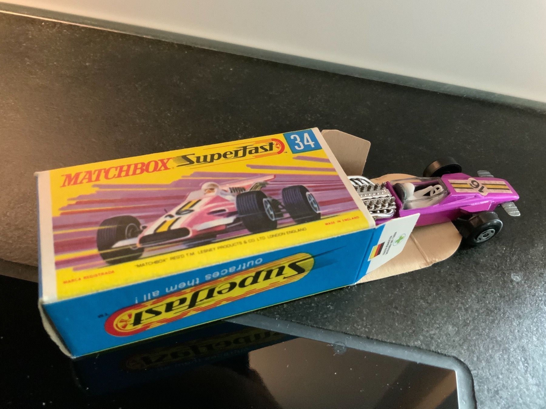 Matchbox Modellini d'auto: MATCHBOX Superfast Nr.34, Formula 1 – Nuovo e nell'imballaggio originale da Erlenbach im Simmental venduto da Model_box 6