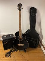 Basse Ibanez + ampli Fender + housse + câble