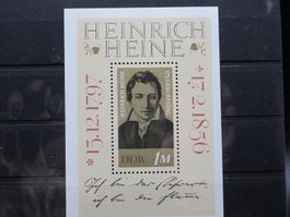 DDR 1972 Heinrich Heine Blk 37 **
