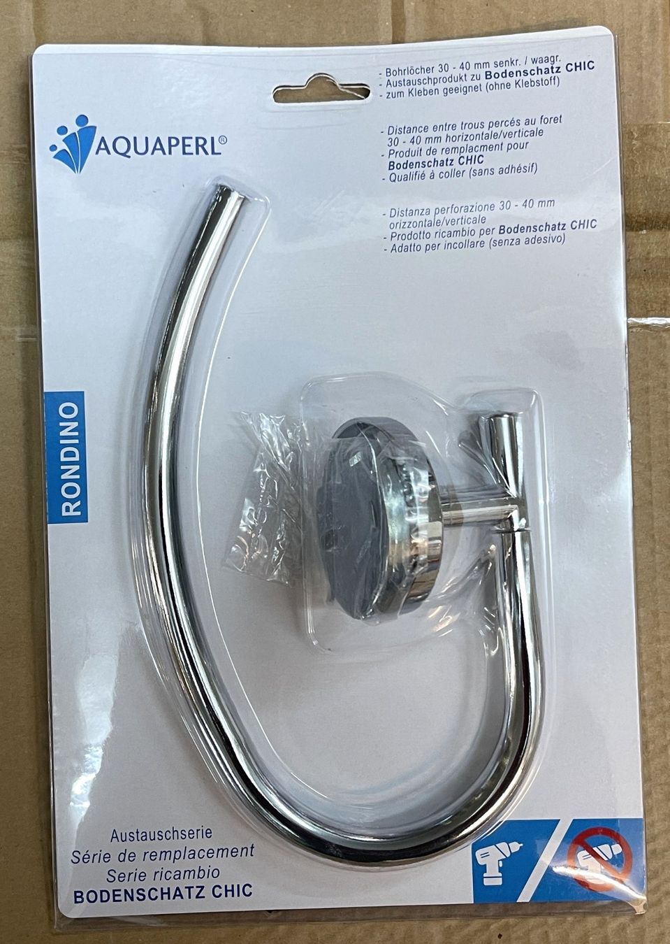 Portasciugamani: Aquaperl Rondino Handtuchring - Chrom – Nuovo e nell'imballaggio originale da Oftringen venduto da Vucki