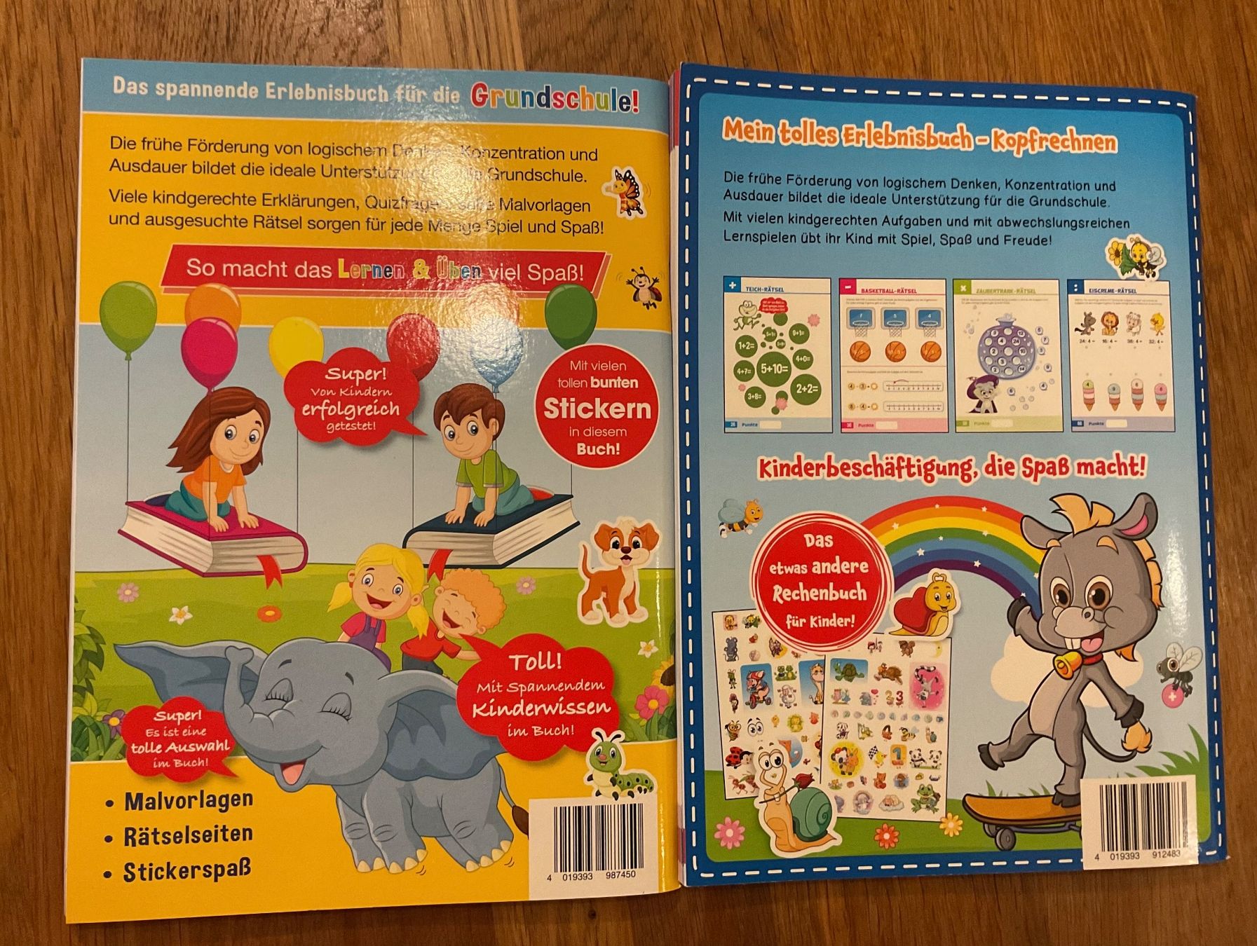Libri: 2x Lernbücher: Rechnen & Grundschule mit Stickern! – Nuovo (secondo la descrizione) da Buchs AG venduto da Yuca01 3