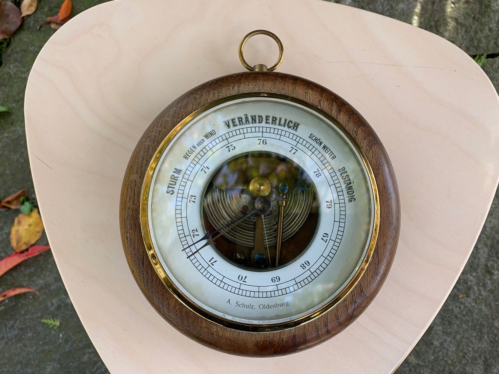 schöner Barometer von A. Schulz, Oldenburg Kaufen auf Ricardo
