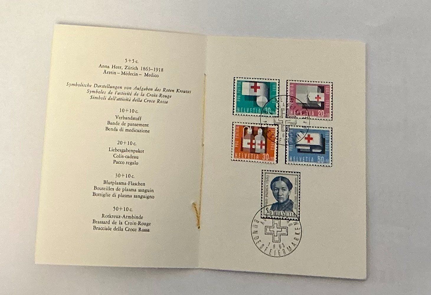 Tutti i francobolli: CH Pro Patria  Briefmarkenheftchen Satz 1963 – Usato da Koblenz venduto da Markenhimmel