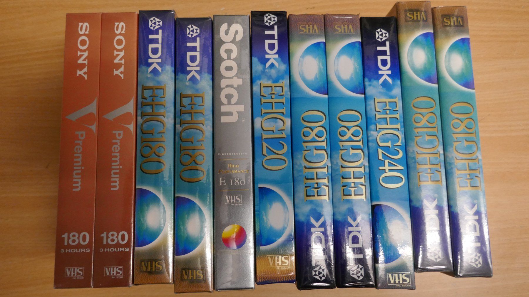 Cassette vuote: VHS Leerkassetten - NEU - NOS – Nuovo e nell'imballaggio originale da Wenslingen venduto da FairlightCMI