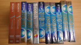 VHS Leerkassetten - NEU - NOS