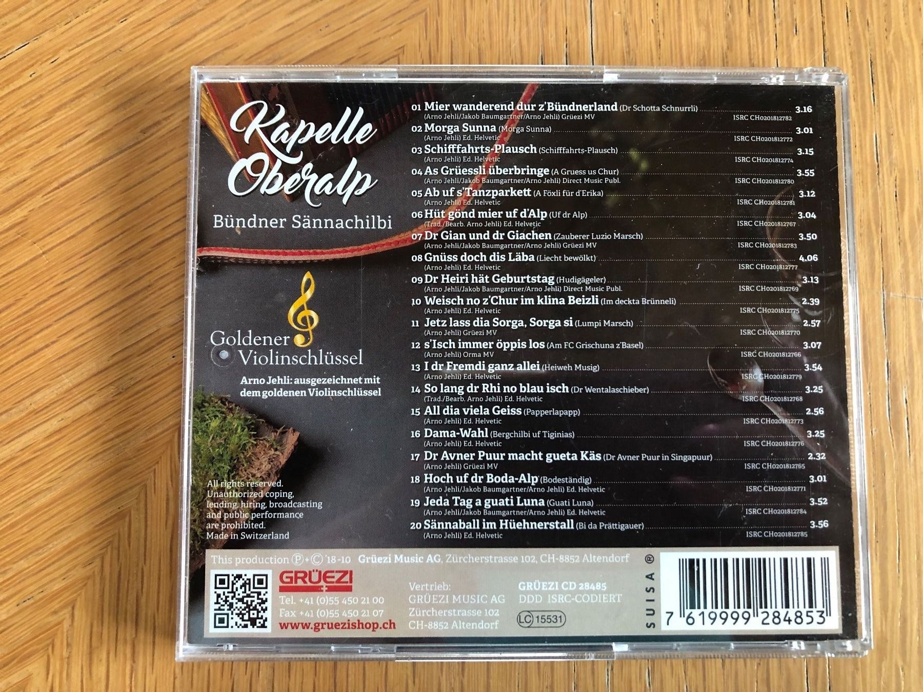 CD: Kapelle Oberalp – Usato da Schübelbach venduto da Dolly990_2 1