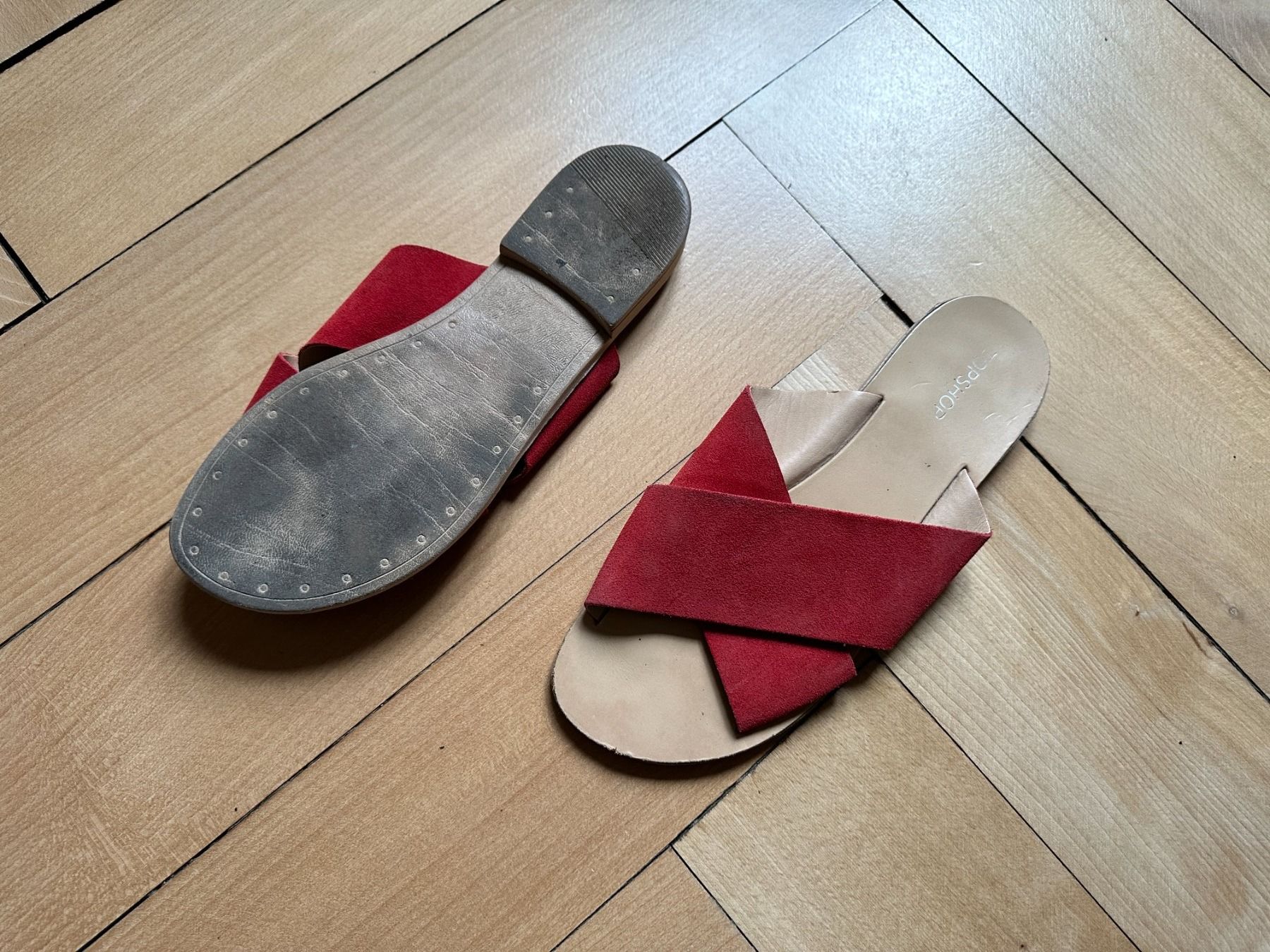 Topshop Damenschuhe: TOPSHOP - Sandale rot 38 – Gebraucht aus Zürich von Diazaio 1