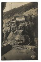 Wägital (SZ) Kraftwerk-Bau - Staumauer im Schräh - 1924