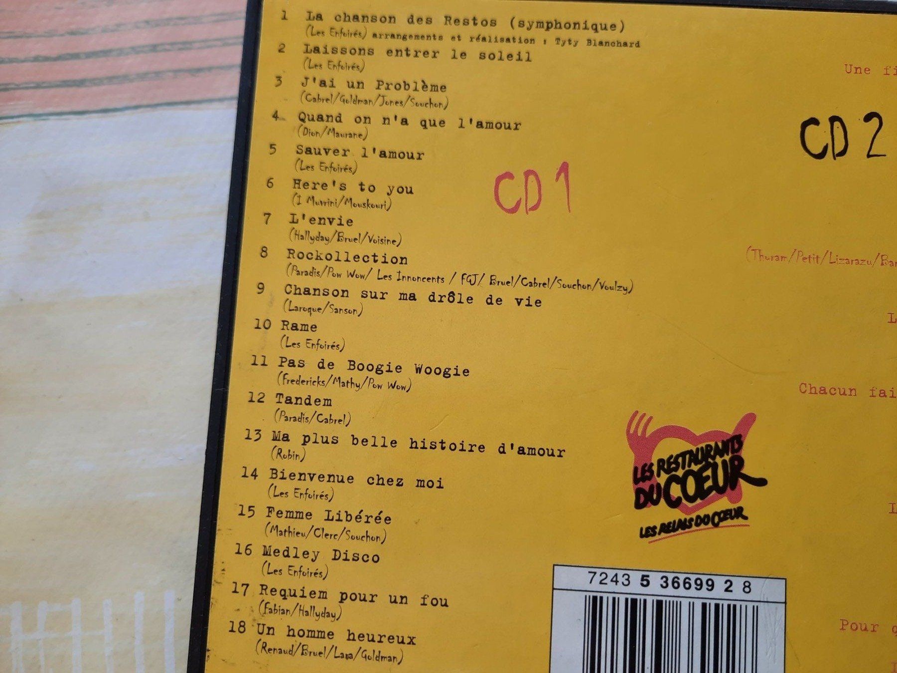 CDs: CD Les Enfoirés - La compil volume 2 – Gebraucht aus Pully von bro_n52j 2
