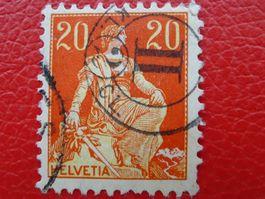 1908: Nr.108 mit seltenem ZAHLEN-Stempel entwertet !