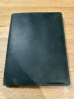 Notizbuchhülle Leder dunkelgrün