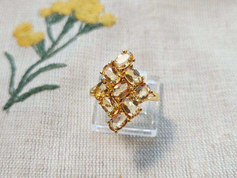 Anelli: NEW - S925 Citrine Ring (Adjustable) – Nuovo (secondo la descrizione) da Zürich venduto da cin_wcf6