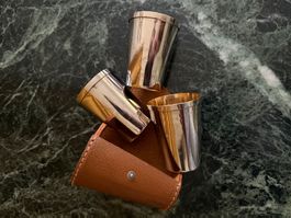 Vintage Schnapsbecher Reiseset