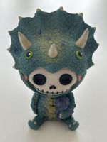 Totenkopf Dinosaurier Figur – Furrybones Sammlerfigur 🦖