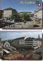 St. Gallen Marktplatz Doppelkarte.