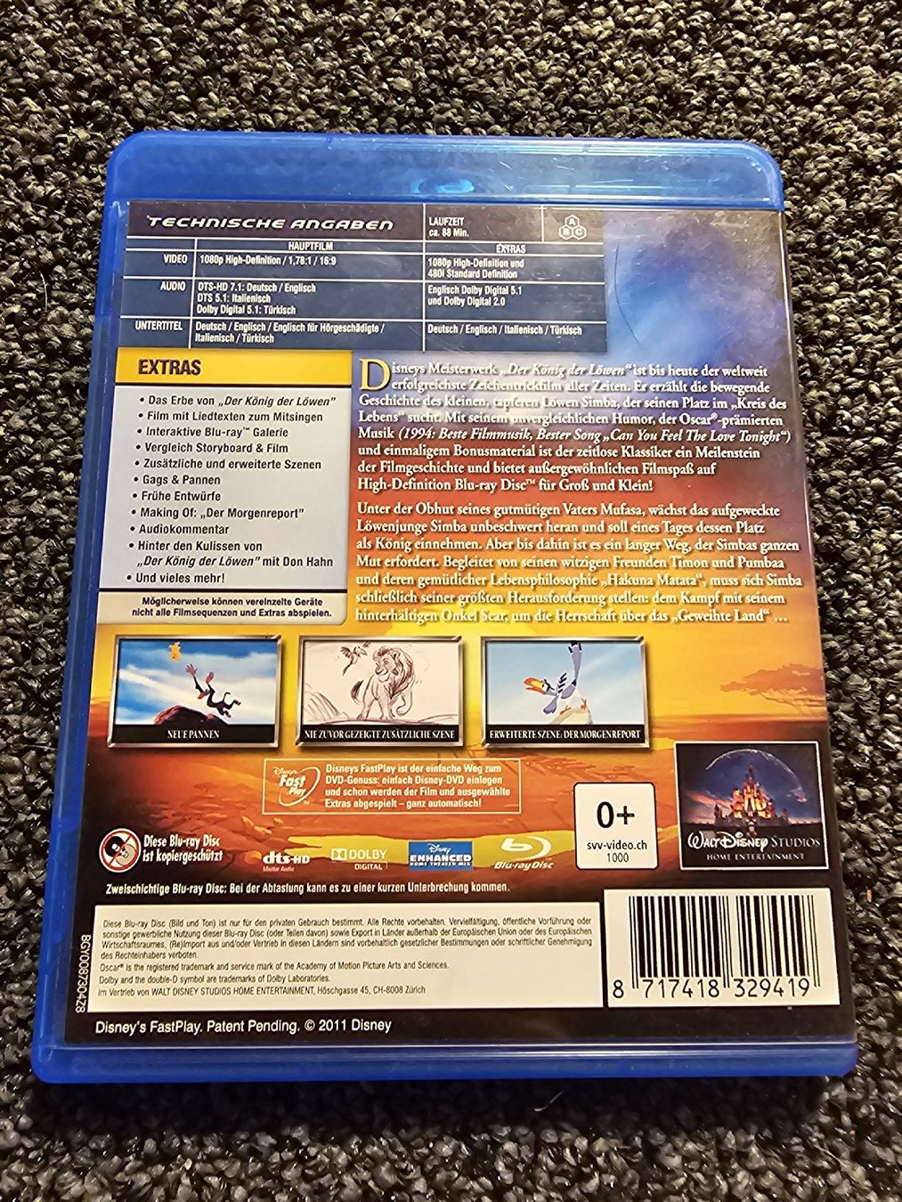 Tutti i DVDs: Der König der Löwen - Disney Blu-ray  – Usato da Ruswil venduto da jan_bxl5 1