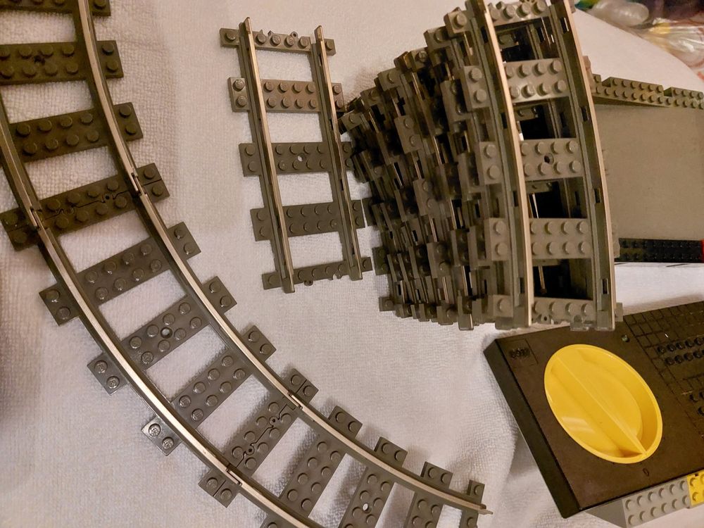 32 Pièces Rails Train Building Blocks - Extension City Track Avec Courbes, Droits, Croisements