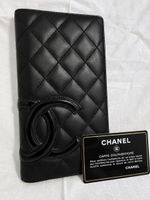 CHANEL Kartenetui – Schwarz, klassisches Rautenmuster & CC-L