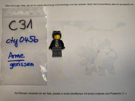 Legofigur  cty0456	 Police - City Bandit Male    /C31