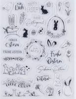 Silikonstempel Frohe Ostern