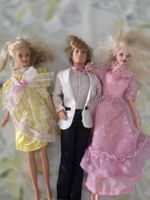 Barbie Puppen mit Kleidern 6 Stk. guter Zustand