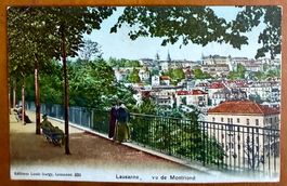 Lausanne - Vu de Montriond - Animation. 1907