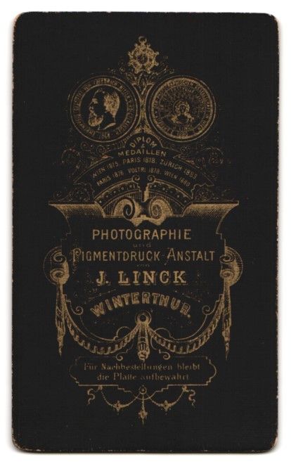 Fotografie & Manifesti: Fotografie J. Linck, Winterthur, bürger – Usato da Berlin venduto da bartko-reher 1