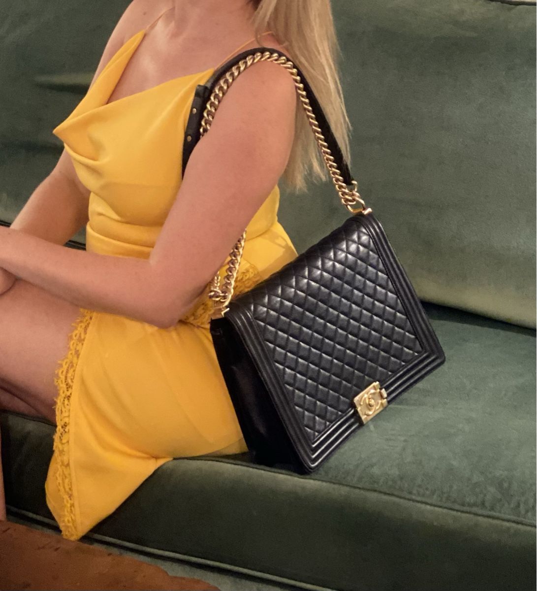 Chanel Borse da donna: Original CHANEL Boy Bag Large mit goldener Hardware – Usato da Olten venduto da ale_nb2x 1