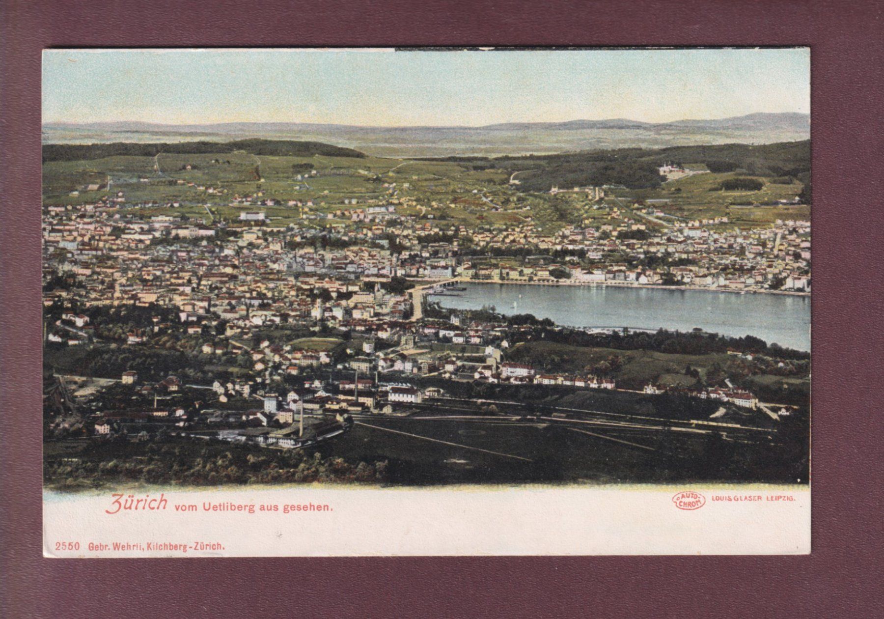 Cartoline postali: ZÜRICH vom Uetliberg – Usato da Pully venduto da nicecards