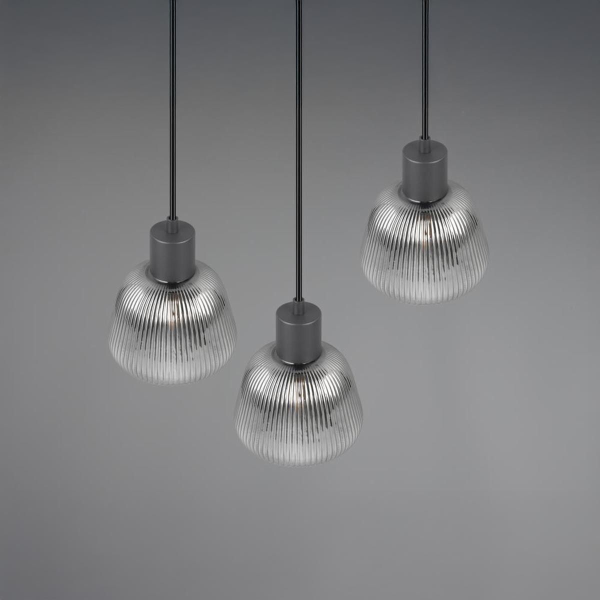 Kronleuchter & Deckenlampen: Pendelleuchte, 3 Strahler, Glas, 37 cm Ø – Neu (gemäss Beschreibung) aus Kreuzlingen von Smart-Light 5