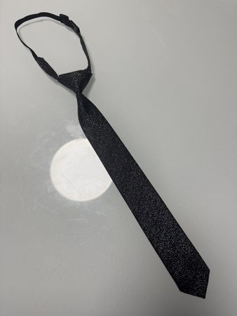 Schwarze/silberne Krawatte. Elegant, neu!