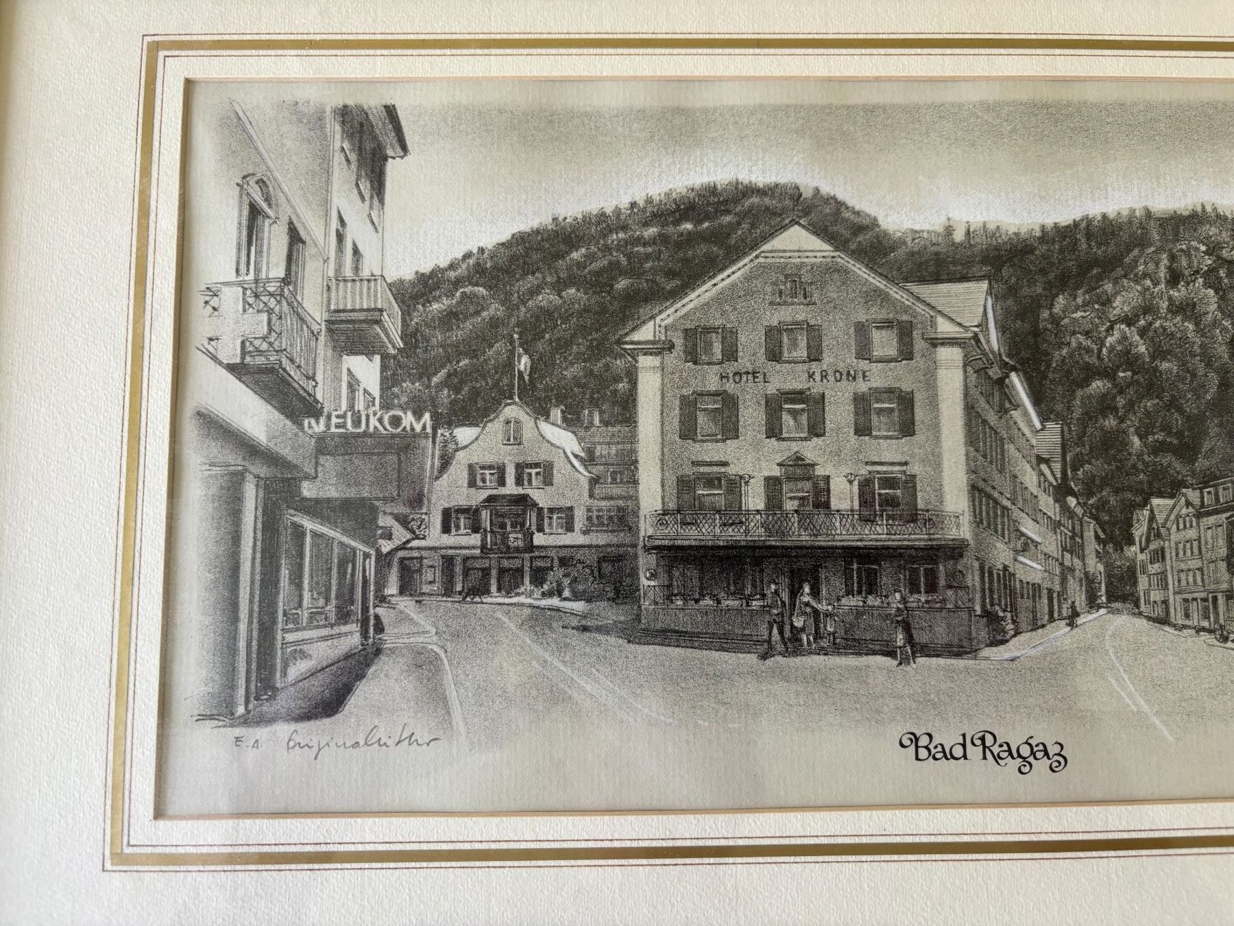 Grafiken & Lithographien: Bad Ragaz – Gebraucht aus Ruggell von spalkur42 2