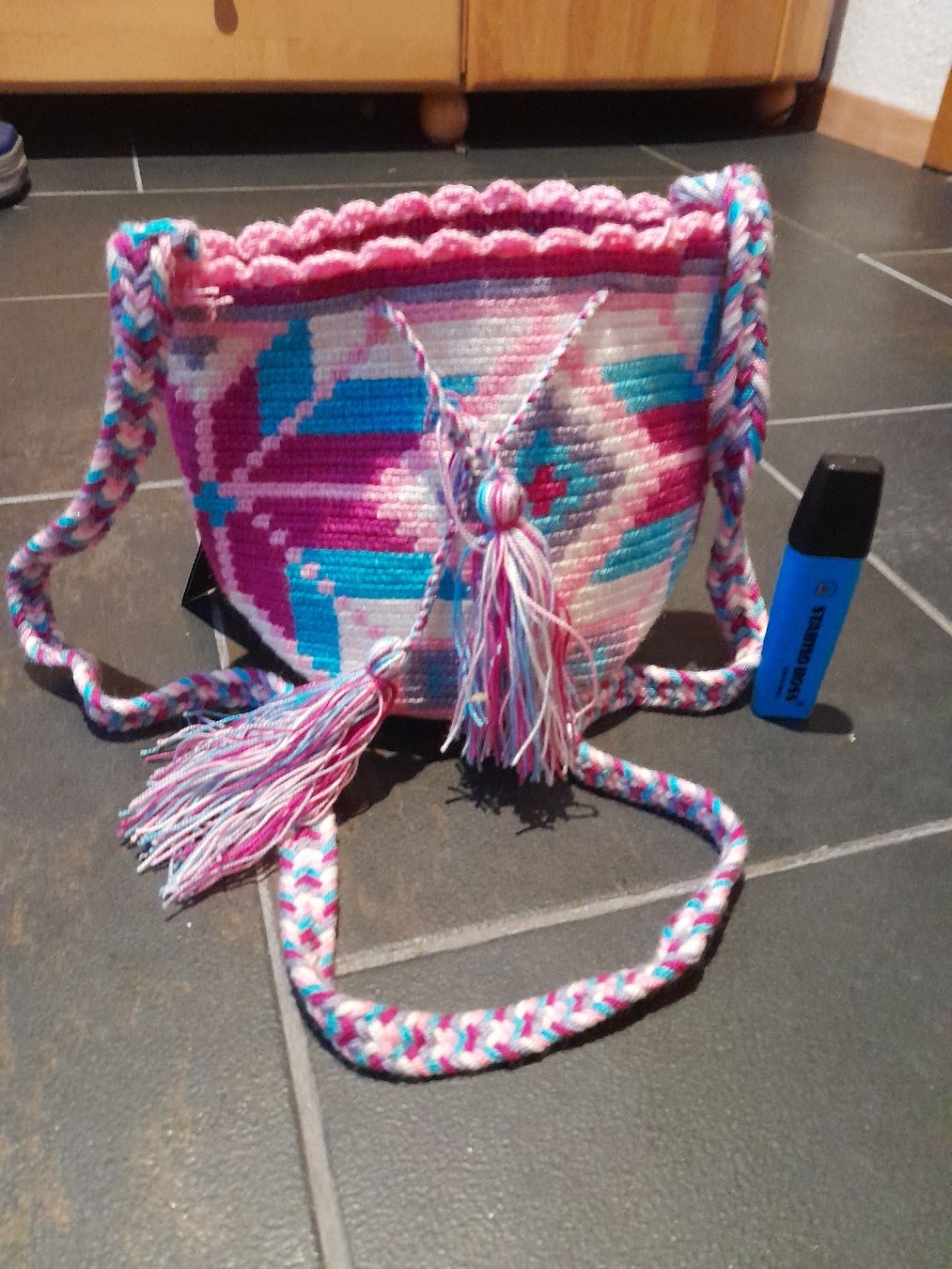 Mochila Wayuu Borse da donna: Handgemachte Wayuu Tasche Unikat – Nuovo (secondo la descrizione) da Näfels venduto da Featherfashion