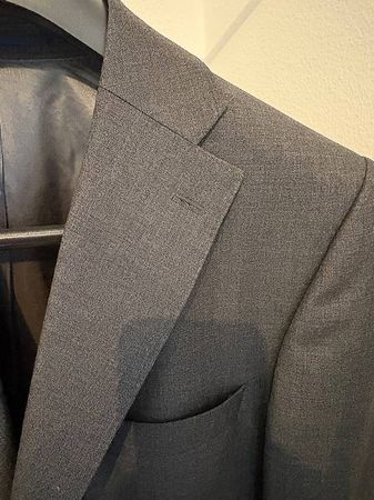 Vintage Herrenanzug grau, Super 110s, Gr. M/L