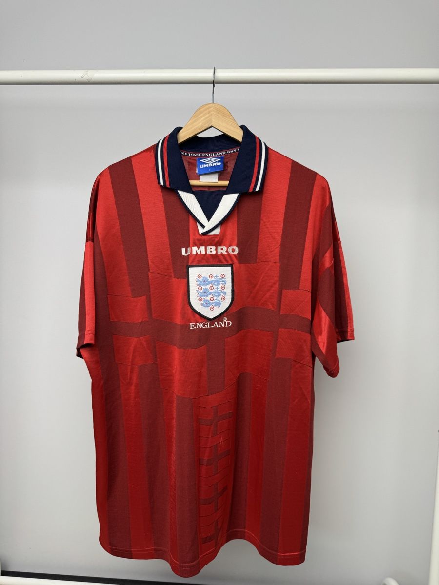 Umbro Canottiere & Pantaloni: England 98/00 away shirt – Nuovo (secondo la descrizione) da Baden venduto da Timelessthreads