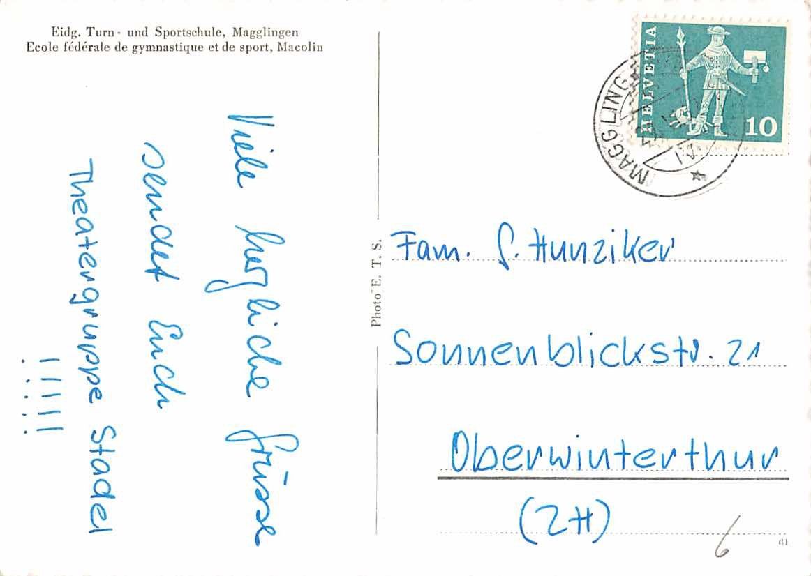 Cartoline postali: 2 alte Ansichtskarten aus MAGGLINGEN BE vor 60 Jahren... – Usato da Lufingen venduto da philatelieshop 1