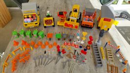 Playmobil Baustelle und Kehrichtwagen